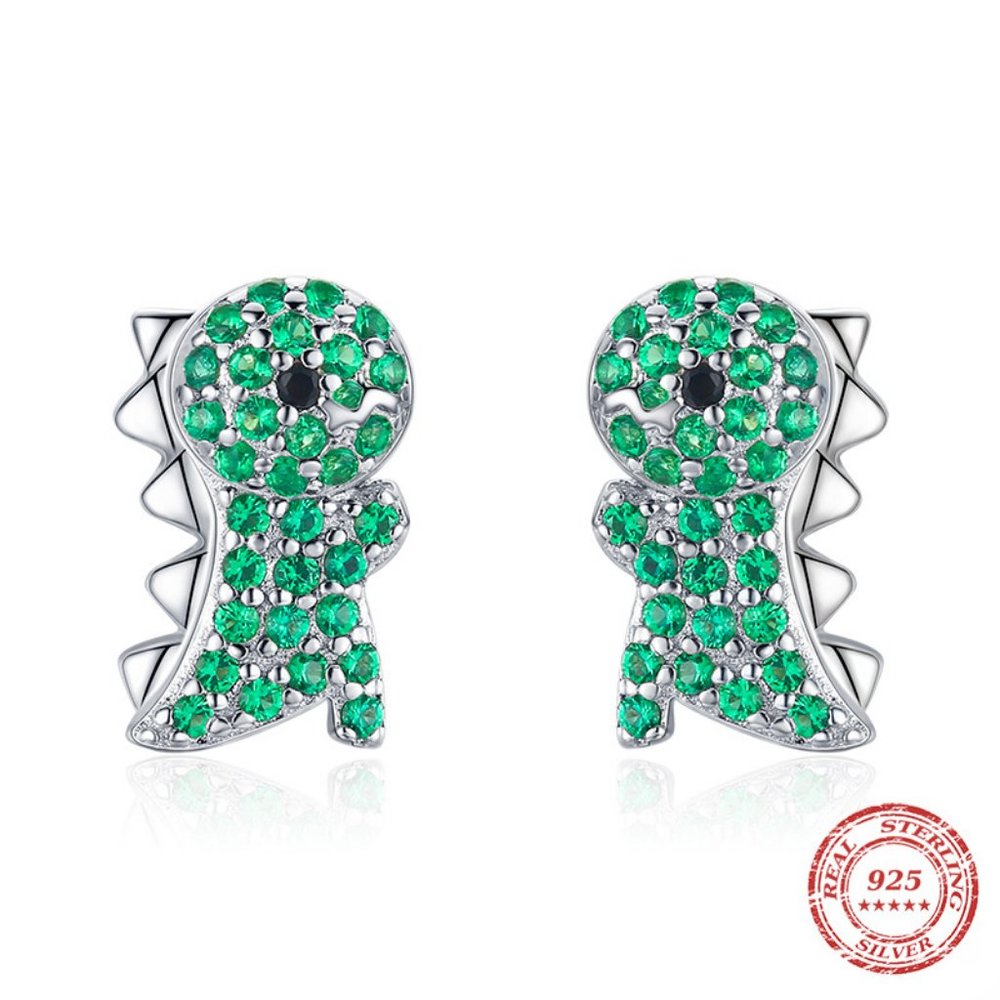 Dinosaur Stud Earrings - Picture 7 of 7